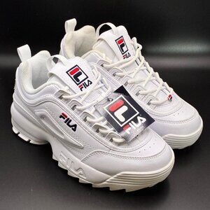 *NWT* FILA Unisex Youth Low-Cut Disruptor II Casual Sneakers FW02945 Size 5